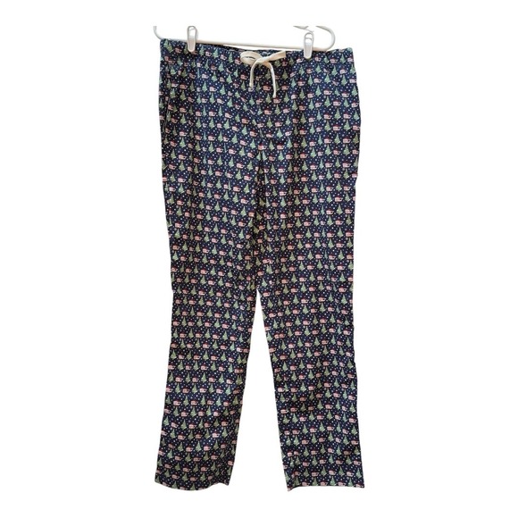 Vineyard Vines Mens Pajama Pants L Christmas Whale Tree Print Loungewear - Picture 1 of 6